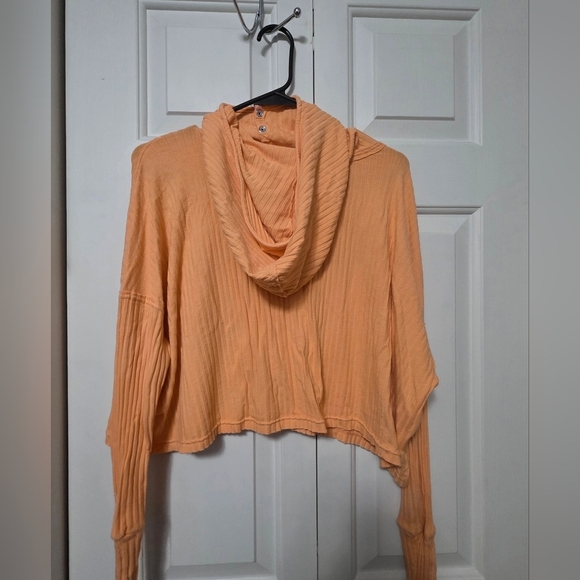 Free People Blissed Out Ribbed Henley Oversized Size XS - Picture 6 of 11